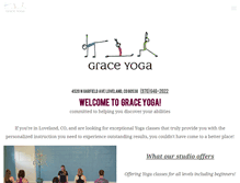 Tablet Screenshot of lovegraceyoga.com